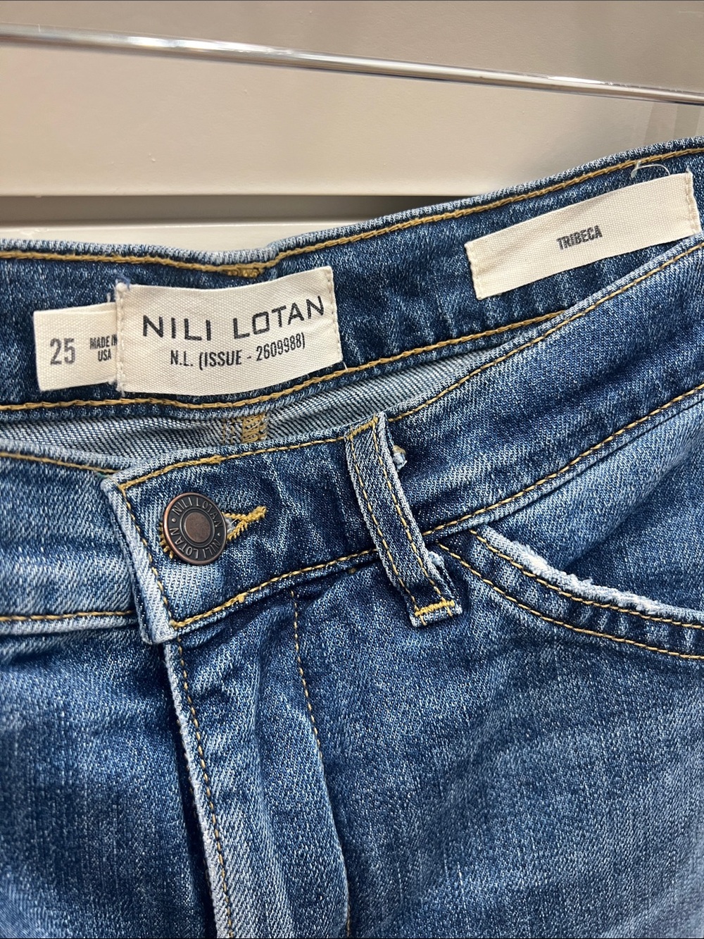 Nili Lotan Blue Denim Jeans - Picture 5 of 16